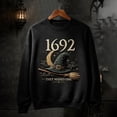 thumbnail image 2 of AHMOMEI Halloween Crewneck Sweatshirt Witch Graphic Salem Sweatshirt Spooky Season Funny Novelty Oversized Fall Winter Holiday Long Sleeve Women's Pullover, 2 of 4
