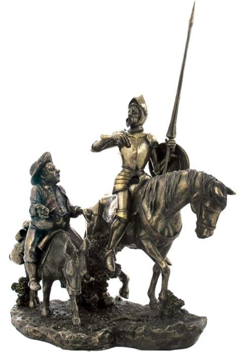 Unicorn Studio 12.62 Cold Cast Bronze Color Jousting Armored Knight Figurine Statue