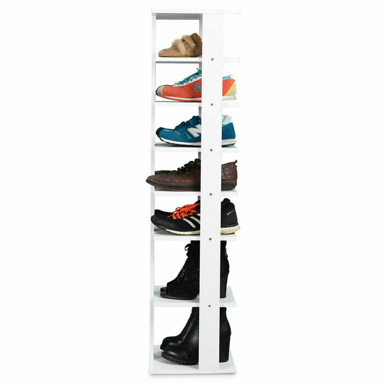 Costway Wooden Shoes Storage Stand 7 Tiers Shoe Rack Organizer Multi-shoe  Rack Shoebox - Walmart.com