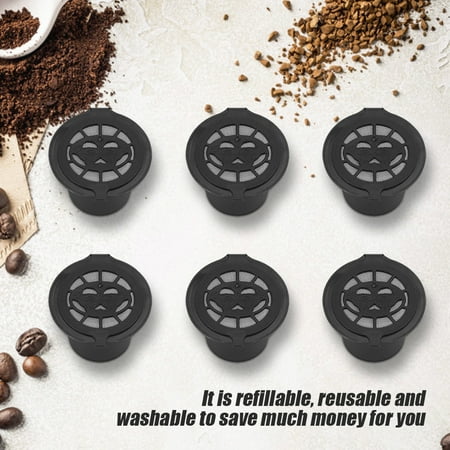 

Coffee Filter Coffee Filter Refillable Filter 6Pcs Plastic And Stainless Steel Refillable Reusable Coffee Filters Baskets Replacement
