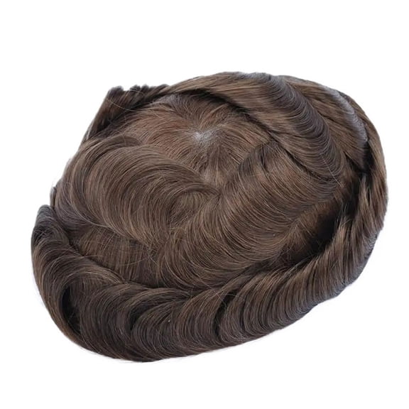 0.03mm Untra Thin Skin Male Hair Toupee Men Prosthesis Capillary Remy Human Hair Natural Men's Wigs Protese Capilar Masculina