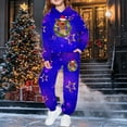 thumbnail image 7 of Christmas Boys Themed Print Hoodie and Jogger Pants Outfit 2 Piece Warm Loungewear for Holiday Toddler and Youth, 7 of 7