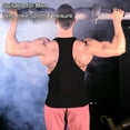 thumbnail image 5 of Men Gym Singlet Tank Top shirt Stringer Bodybuilding Muscle Fitness Vest (Black, Large), 5 of 7