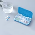 thumbnail image 4 of Pastillero portátil de 2 piezas con 6 compartimentos, organizador de pastillas, caja de almacenamiento, estuche de viaje, 4 of 5