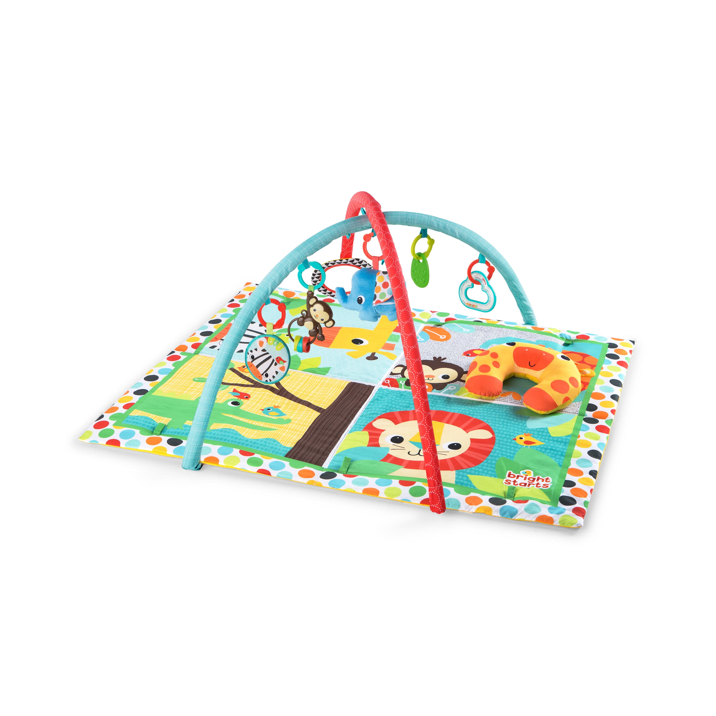 Bright Starts Room For Fun Large Foldable Activity Gym Play Mat, Ages