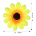 thumbnail image 2 of Raindrops Lifelike Artificial Plastic Sunflower Heads for Party Decoration Yellow 100 Pieces, 2 of 7