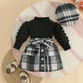 thumbnail image 2 of Zshosam Fall Outfits for Girls Baby Girl Clothes Sets Ruffle Sleeve Tops Mini Skirts Sets Fall Winter Outfits for Toddler Size 9 12 Months,(Black 9-12 Months), 2 of 8