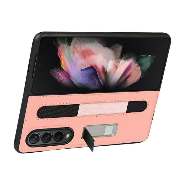 Estuche Para Teléfono Compatible Con Galaxy Z Fold 3 5G Estuche Con Portalápices Funda De Cuero Antideslizante A Prueba De Golpes Para Teléfono Advancent EL017966-06