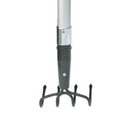 Expert Gardener Fiberglass Long Handle 4-Tine Cultivator with Comfort End Grip