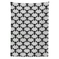 thumbnail image 3 of Ambesonne Gothic Tablecloth Rectangular Table Cover, Halloween Black Skulls, 60"x84", White Black, 3 of 4