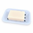 thumbnail image 3 of PILLOWPIA Enamel Hydrangea Blue Steel Soap Dish – 2-Piece Decorative, Rust-Resistant Bathroom Accessory, 3 of 6