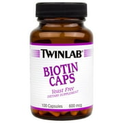 Twinlab Biotin Capsules, 100 Ct