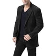 thumbnail image 4 of Men Cliff Classic 2-Button Suede Leather Blazer (Regular, Big & Tall and Short), 4 of 6