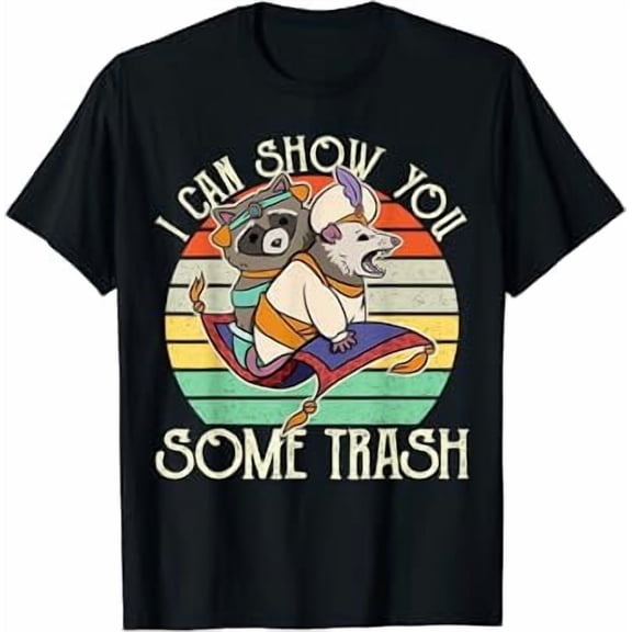 Vintage Possum Raccoon I Can Show You Some Trash T-Shirt