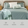 thumbnail image 4 of Better Homes & Gardens 3-Piece Green River Cotton Percale Duvet Cover Set, King, 4 of 15