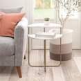 thumbnail image 2 of Table d’appoint Athena de Novogratz, marbre blanc, 2 of 9