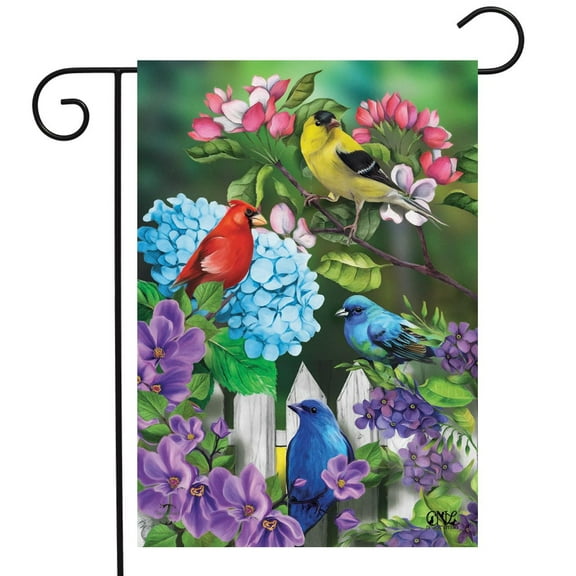 Briarwood Lane Feathered Friends Spring Garden Flag