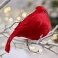 thumbnail image 2 of Plump Artificial Feathered Red Cardinal Bird by Factory Direct Craft, 2 of 4