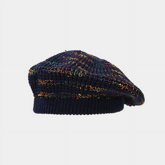 SikaFu Autumn and Winter Acrylic Knit Cap Beret Painter Hat Octagonal Cap for Women and Girl 101
