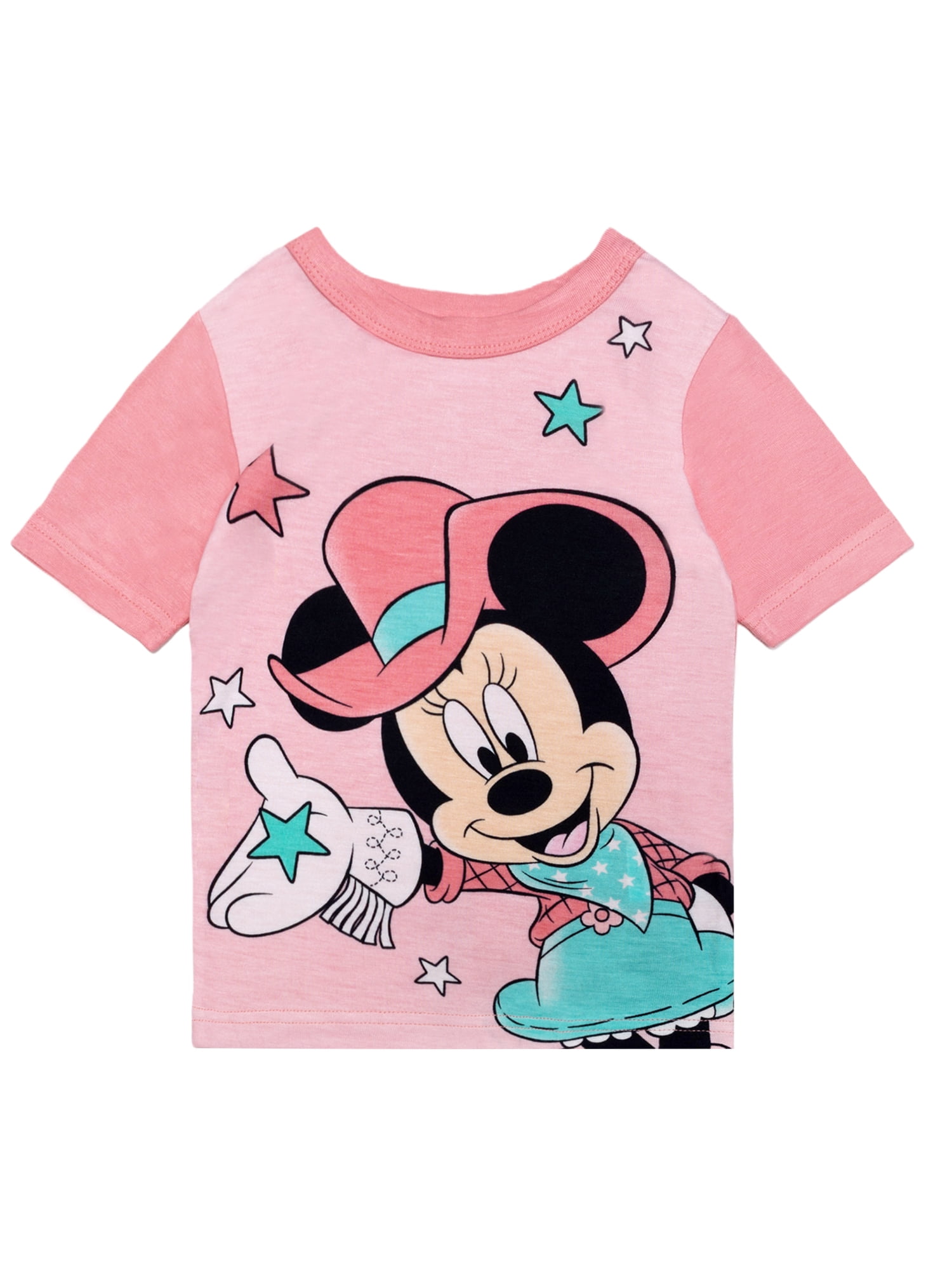 Character Toddler Viscose Tee and Short Sets Pajama Set, 2-Piece, Sizes 12M-5T