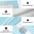 thumbnail image 6 of Aqua White Stripe Outdoor Rug for Patio/Deck/Porch, Non-Slip Large Area Rug 6 x 9 Ft, Modern Rustic Vertical Striped Indoor Outdoor Rugs Washable Area Rugs, Reversible Camping Rug Carpet Runner, 6 of 8