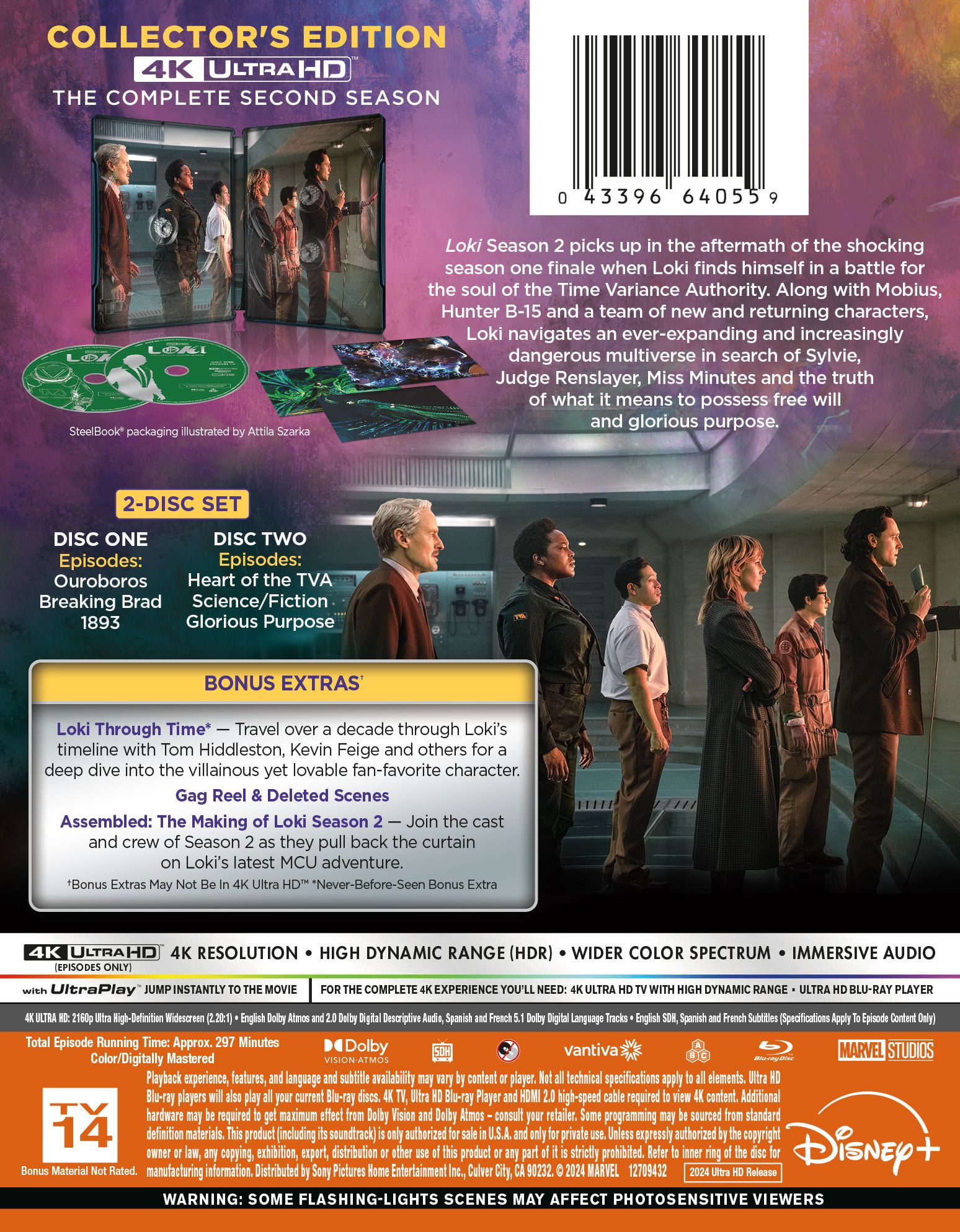 Loki: Complete Season 2 (Steelbook) (4K Ultra HD)