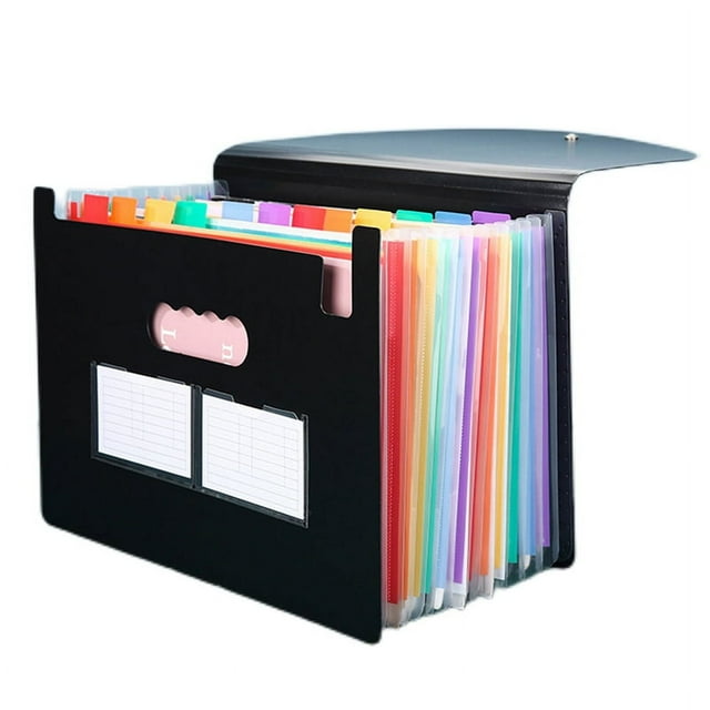 Classeur Extensible à 13 Pochettes A4, Organisateur de Dossiers Extensible, Dossier Accordéon Debout