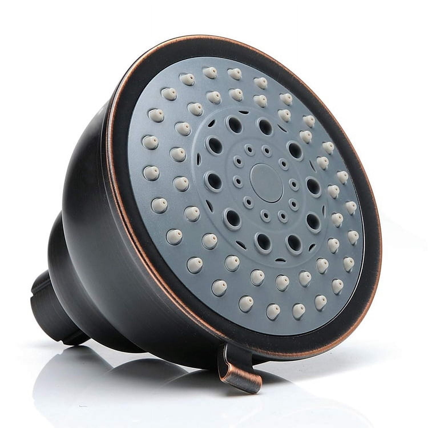 High Pressure Shower Head with Shower Arm - 5 Function Rain Shower Head - Comfortable Shower Experience Even at Low Water Flow - Oil-Rubbed Bronze