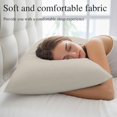 thumbnail image 5 of Ivory White King Pillow Covers, Modern Pure Ivory White Soft Breathable Throw Pillow Cases with Invisible Zipper, Decorative Pillowcase Pillows Protectors for Sofa Bed Couch 20"x36", 5 of 9