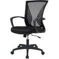 thumbnail image 1 of BestOffice Office Chair Ergonomic Mesh, Lumbar Support Armrest Mid Back Rolling Swivel Adjustable, Black, 1 of 7