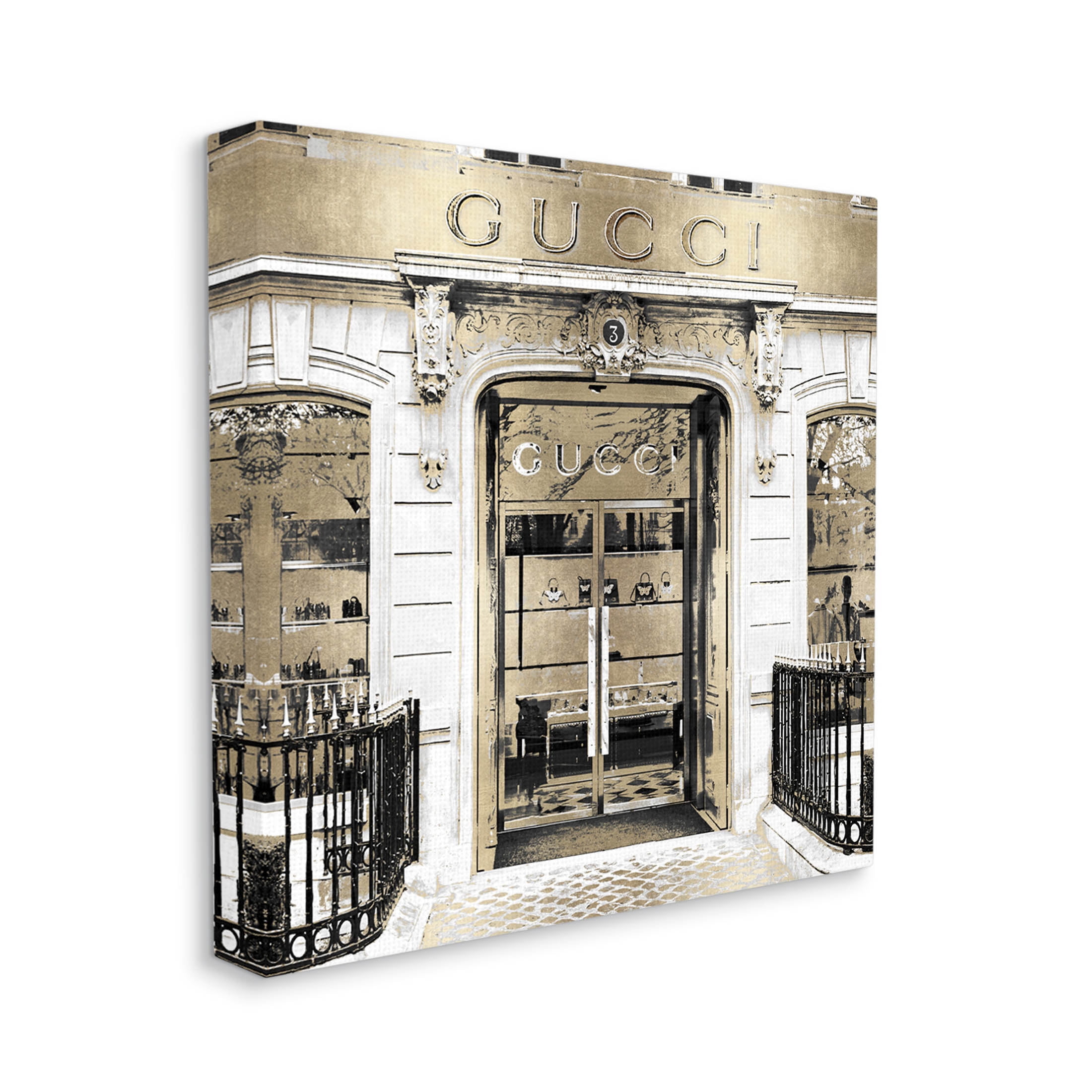 City Fashion Brand Shop Architecture Beauty & Fashion Graphic Art Gallery Wrapped Canvas Print Wall Art