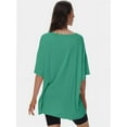 thumbnail image 3 of Women's Oversized T Shirts Summer Short Sleeve Loose Fit Casual Crewneck Plain Tops, 3 of 6