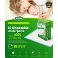 thumbnail image 4 of BOKYAN Bed Pads for Incontinence Disposable 23 x 36, 30 Count Waterproof Underpads, Maximum Absorbent Unisex Large Chucks Pad, Bed Liners Chux for Adults, Kids and Pets, 4 of 10