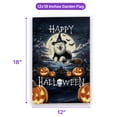 thumbnail image 5 of Happy Halloween Samoyed Witch Pumpkins Bats Garden Flag 12x18in Double Sided Siberian Sammy Dog Lover Outdoor Decor - 13012, 5 of 5