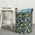 thumbnail image 6 of Honeii Fun Panda Playing With Bamboo Leaves Print Laundry Hamper Basket,Baby Nursery Woven Storage Basket for Toys Bin,Pillows,Blankets,Clothes-, 6 of 6