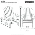 thumbnail image 6 of Lifetime Outdoor Polystyrene Adirondack Chair, Black (60284), 6 of 13