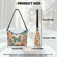thumbnail image 7 of Kuiaobaty Butterfly Daisy Print Shoulder Purse for Women Large Capacity Vegan Leather Hobo Purse Tote with Zipper Closure Causal Sturdy Underarm Sling Bag for Travel, 7 of 7