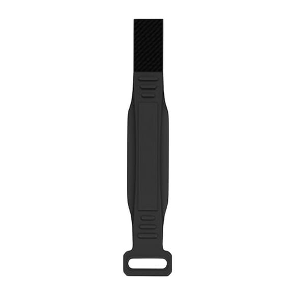 Banda rotuliana de silicona ajustable y resistente para senderismo y entrenamiento de fútbol. Negro