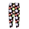 thumbnail image 6 of Baby Girl Fall Winter Outfits Toddler Clothes Long Sleeve Floral Graphic Crewneck Sweatshirt + Joggers Pants Set 4-5 Years Black, 6 of 8