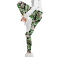 thumbnail image 4 of COEQINE Camo Green Grey Black Girls Athletic Leggings Kids Stretchy Dance Workout Running Yoga Pants for Girls, for 10-11 Years Kids Girls, 4 of 7