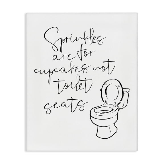 Stupell Industries Cottage Sprinkles Funny Ink Drawing Canvas Art, 16 x 20, by Milli Villa