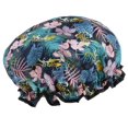 thumbnail image 3 of TISHITA Waterproof Double Layer Shower Cap Bath Hair Protection Adult H H, 3 of 8