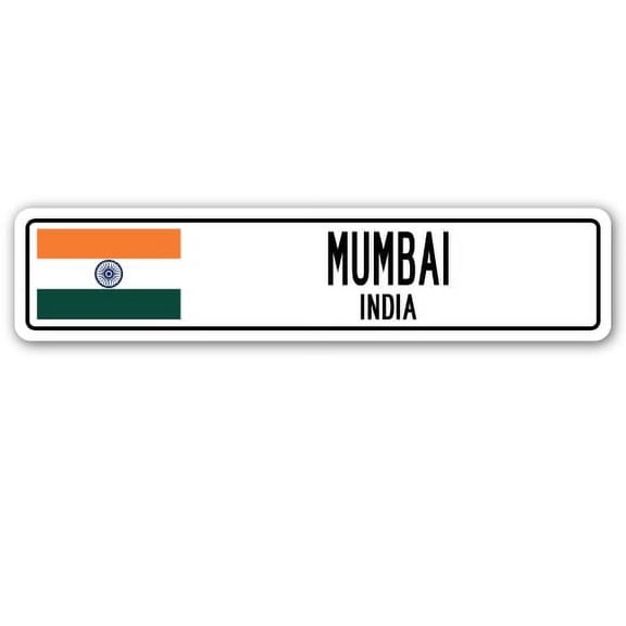 Mumbai India Street [3 Pack] of Vinyl Decal Stickers | Indoor/Outdoor | Funny decoration for Laptop Car Garage  Bedroom Offices | SignMission