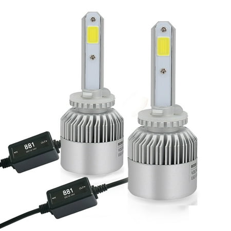Rio Skagit Short Head - QUAKEWORLD 881 Led Headlight Bulbs 16000LM 6500K+1Pair DECODER for Cadillac Eldorado Chevrolet Dodge Ford GMC Hyundai Sonata Elantra Accent Sedan Hatchback Tucson Kia Rio Sorento Saturn Pontiac Grand