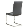 thumbnail image 5 of Chaise similicuir/Chrome(ensemble de 2) gris, 5 of 5
