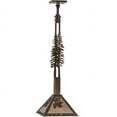 thumbnail image 4 of Meyda 144725 12 in. Square Winter Pine Tall Pines Pendant, Antique Copper & Silver Mica, 4 of 5
