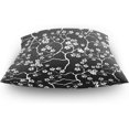 thumbnail image 4 of Cherry Blossoms Velvet Plush Throw Pillow Cushion Case Cover - 20" x 20" - Invisible Zipper Home Decor Floral for Couch Sofa No Pillow Insert, 4 of 5