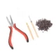 thumbnail image 3 of Kit De Herramientas De Extensiones De Cabello, Basura De 4 Piezas Beads De Extensión De Cabello Anillos De Silicona De Alumno Y Herramientas De Aguja De Gancho, 3 of 7