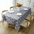 thumbnail image 1 of Moroccan Polyester Fabric Tablecloth - Water-Resistant Wrinkle Free Rectangle Dining Table Cover, Washable Protector for Holiday and Outdoor, 1 of 7