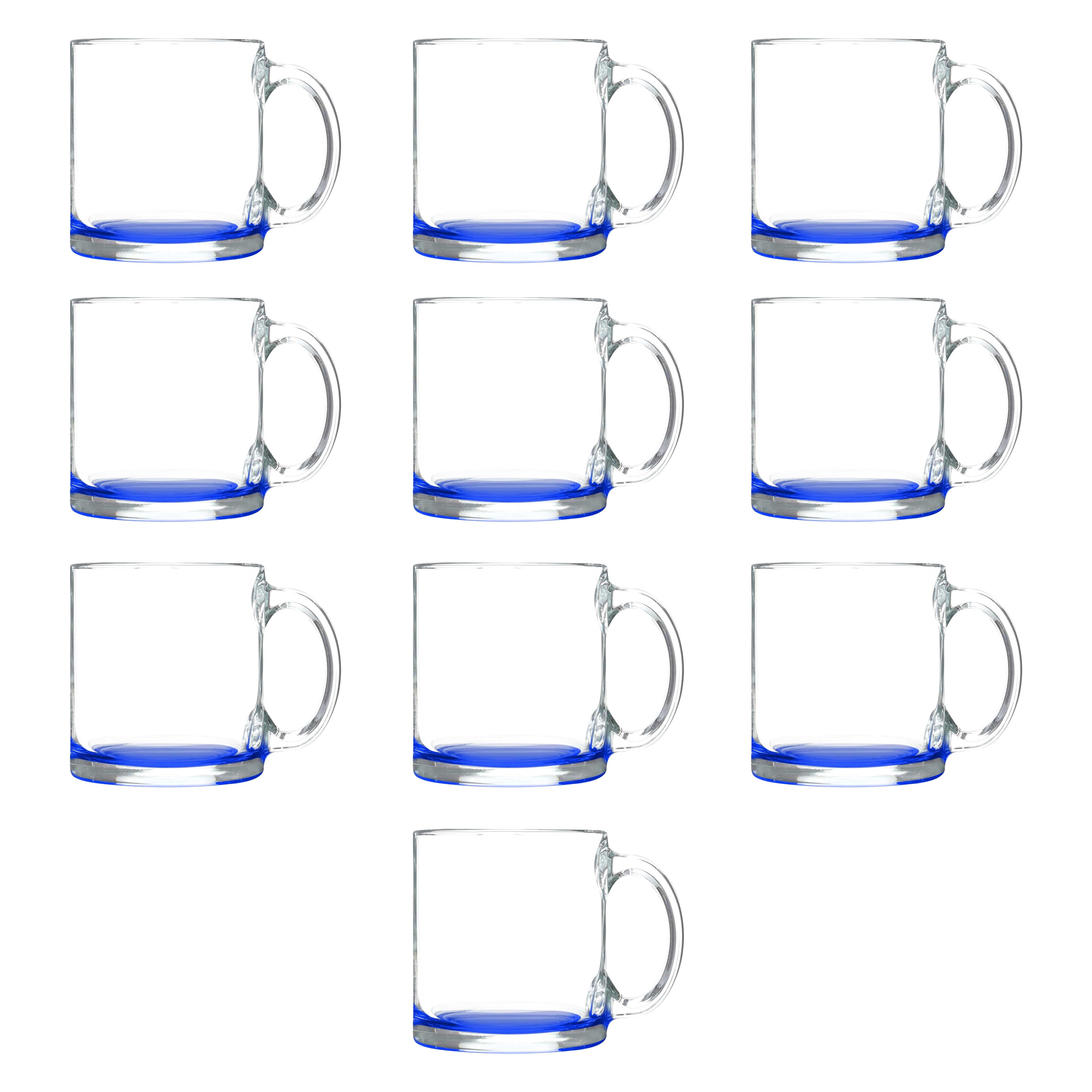 Libbey Kona Large Handle Glass Coffee Mugs, 16-ounce, Set of 6 - Walmart.com